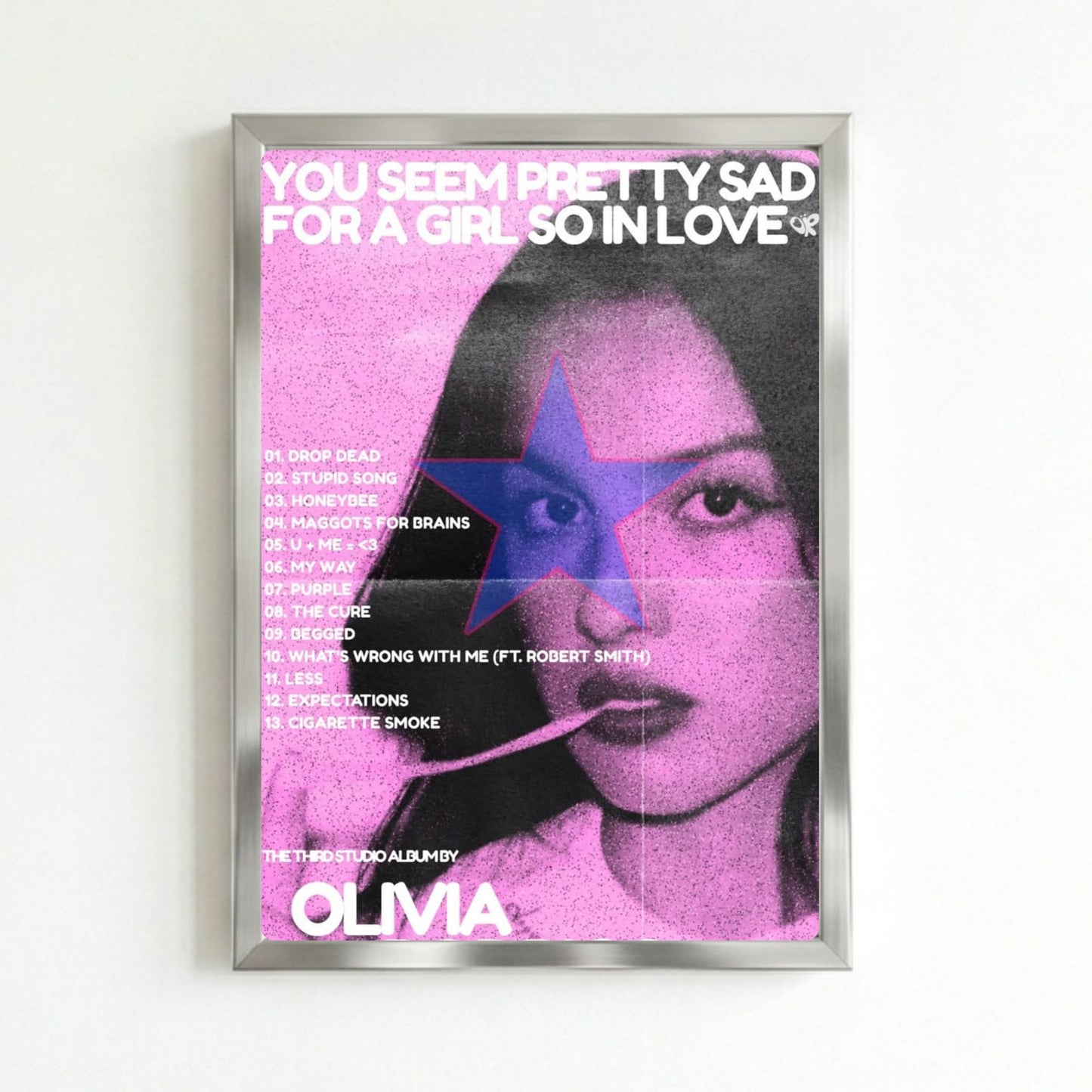 Olivia Rodrigo Poster with Frame