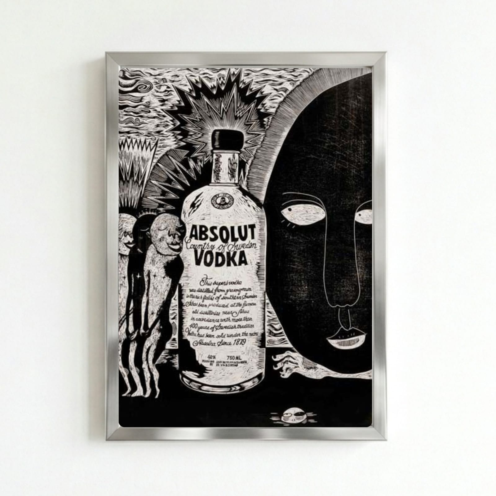 bar and restaurant decoration, vodka