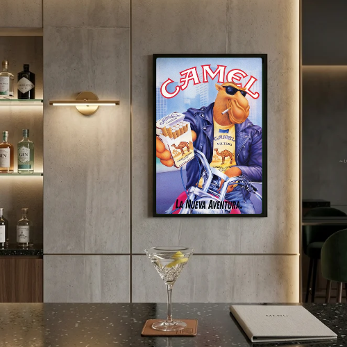 bar and restaurant decoration, Camel sigarette