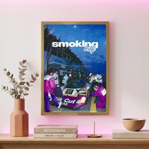 Motor sport smoking kills aesthetics