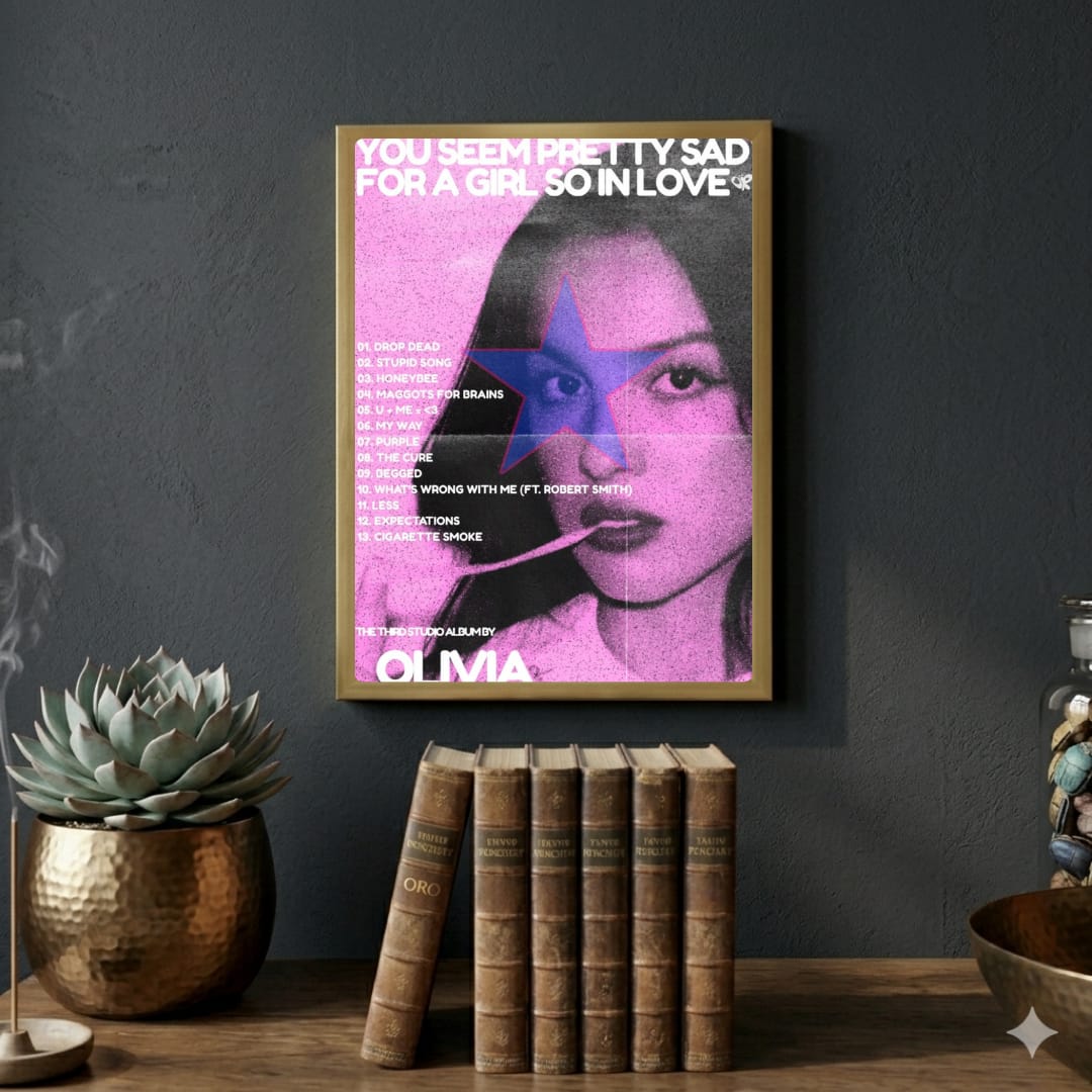 Olivia Rodrigo Poster with Frame