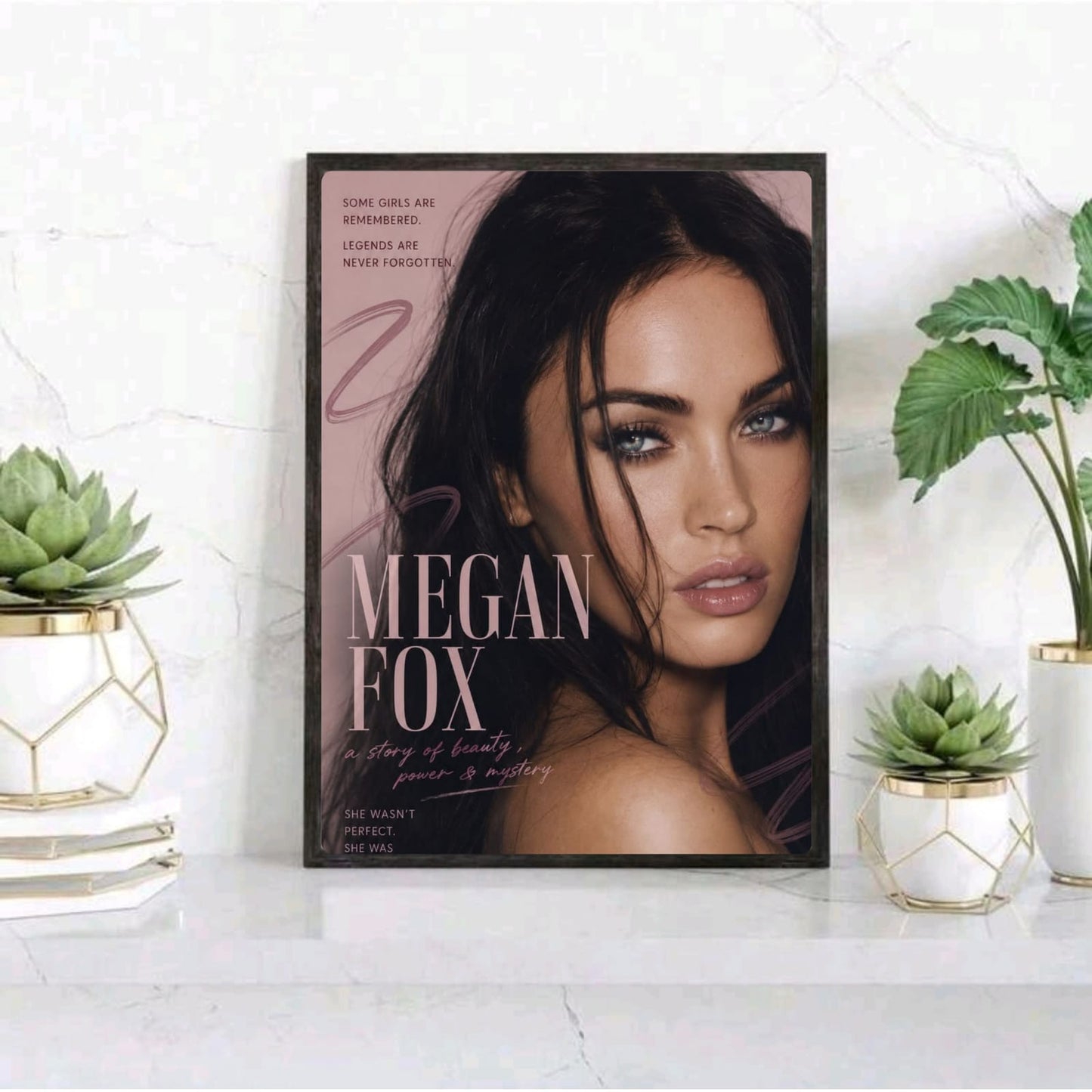 Megan Fox Poster with Frame