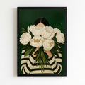 Ragazza fiore decorazione casa