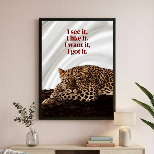 Chic room girl poster