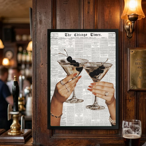 bar and restaurant decoration martini chic