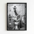 Giraffe house bathroom decor