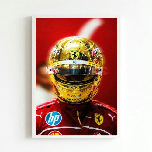 lewis hamilton ferrari poster with frame