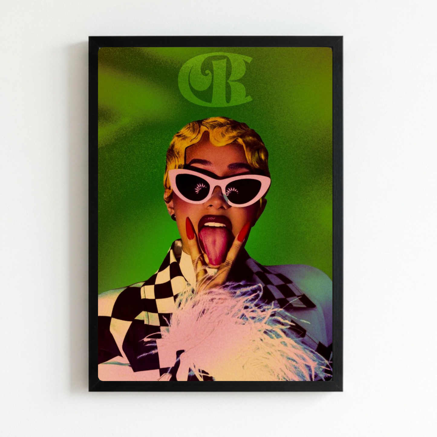 Cardi B Poster with Frame