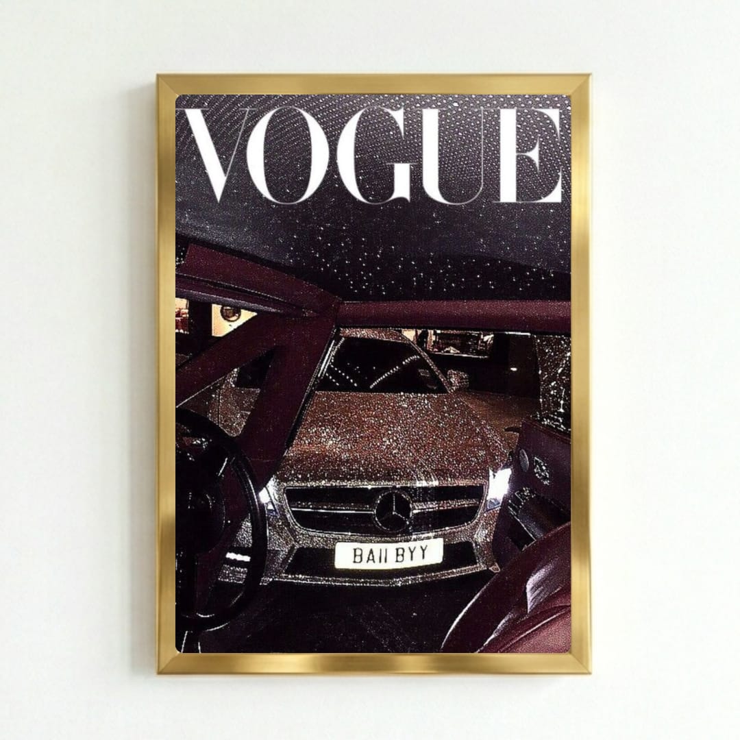 poster vogue mercedes luxury