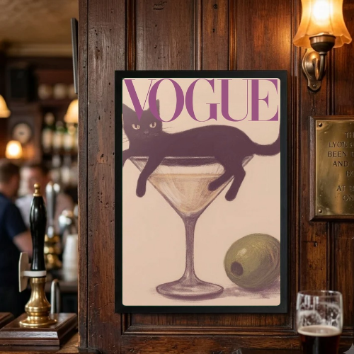 bar and restaurant decoration vogue cat martini chic
