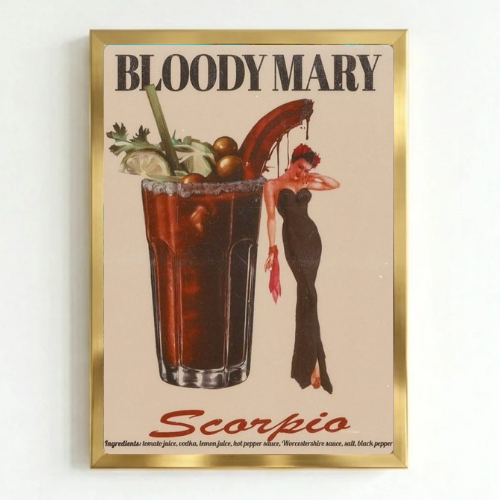 bar and restaurant decoration, espresso martini capricorn