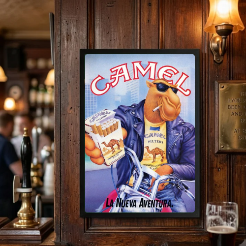 bar and restaurant decoration, Camel sigarette