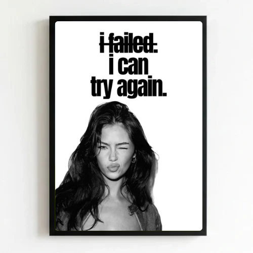 Chic room girl poster