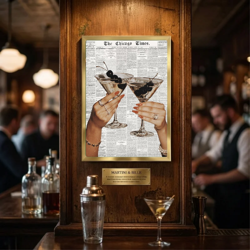bar and restaurant decoration martini chic