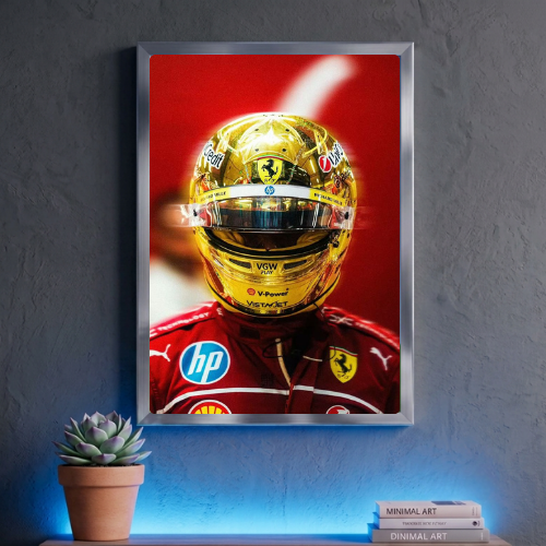lewis hamilton ferrari poster with frame