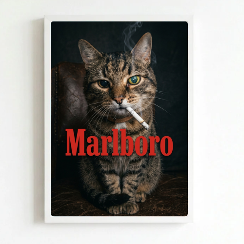 bar and restaurant decoration, Marlboro cat sigarette