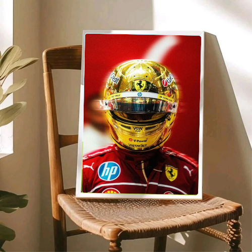 lewis hamilton ferrari poster with frame