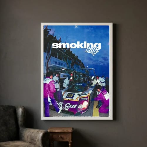 Motor sport smoking kills aesthetics