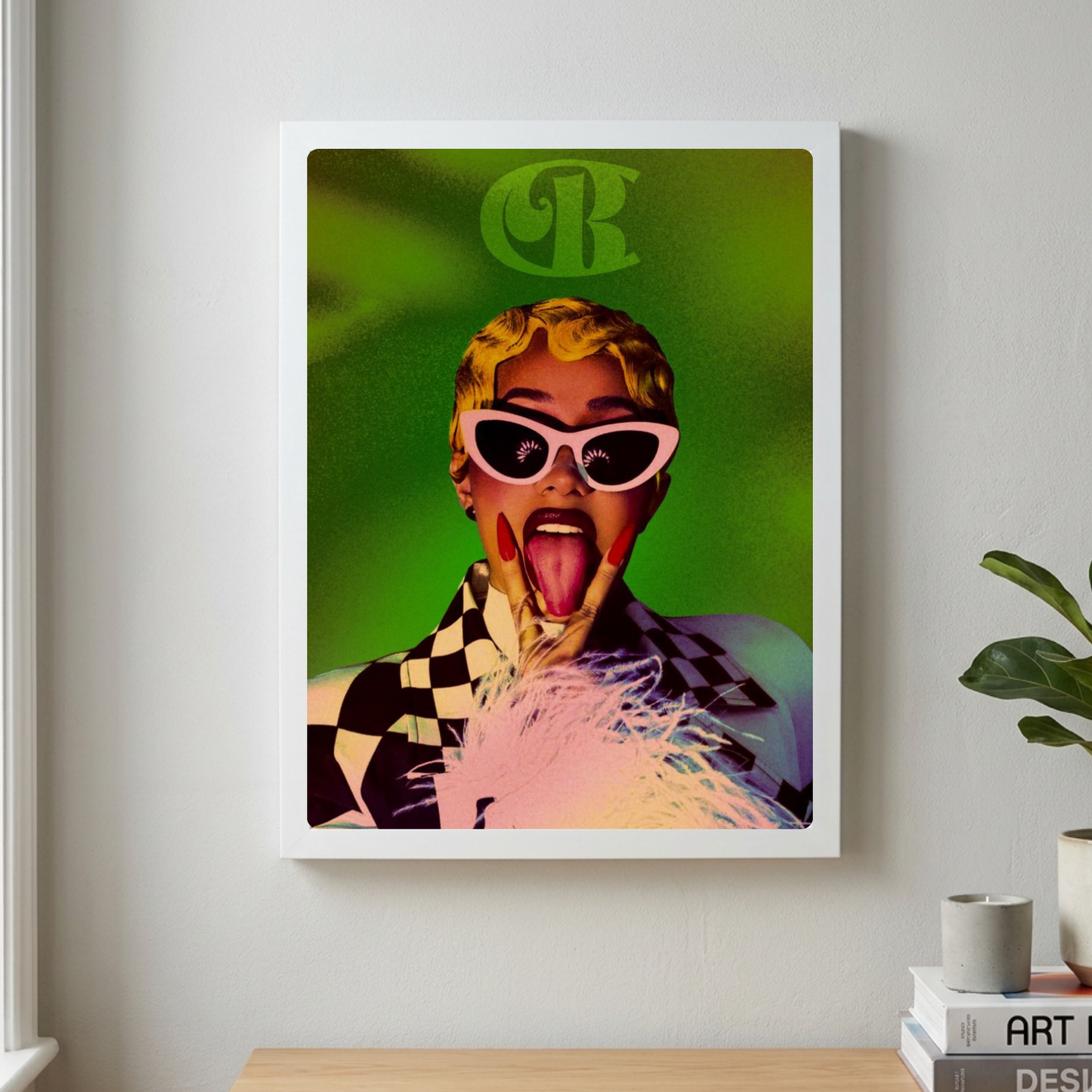 Cardi B Poster with Frame