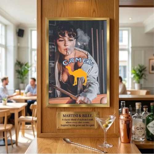 bar and restaurant decoration, Camel sigarette