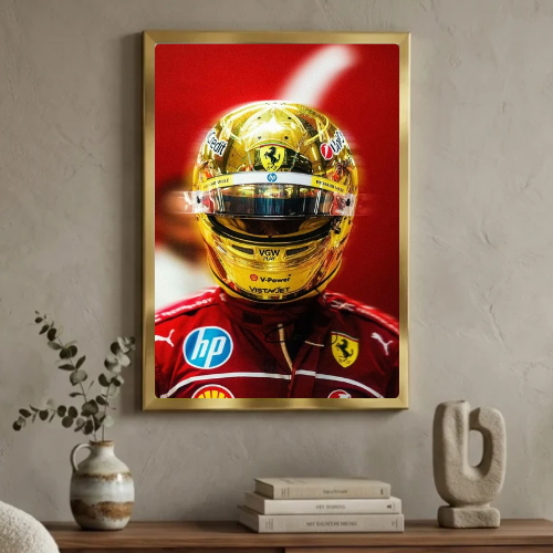 lewis hamilton ferrari poster with frame