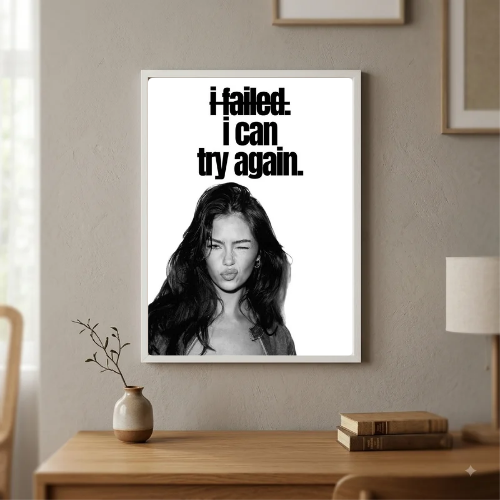Chic room girl poster