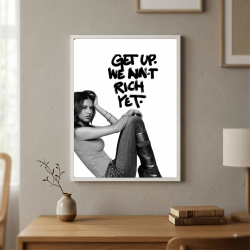 Chic room girl poster
