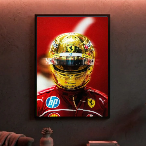lewis hamilton ferrari poster with frame