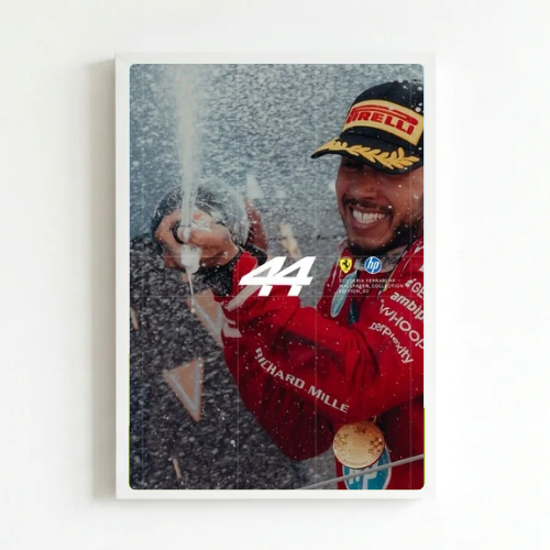 lewis hamilton ferrari poster with frame
