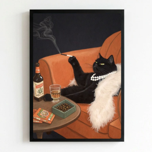 bar and restaurant decoration cat wine vintage chic luxury
