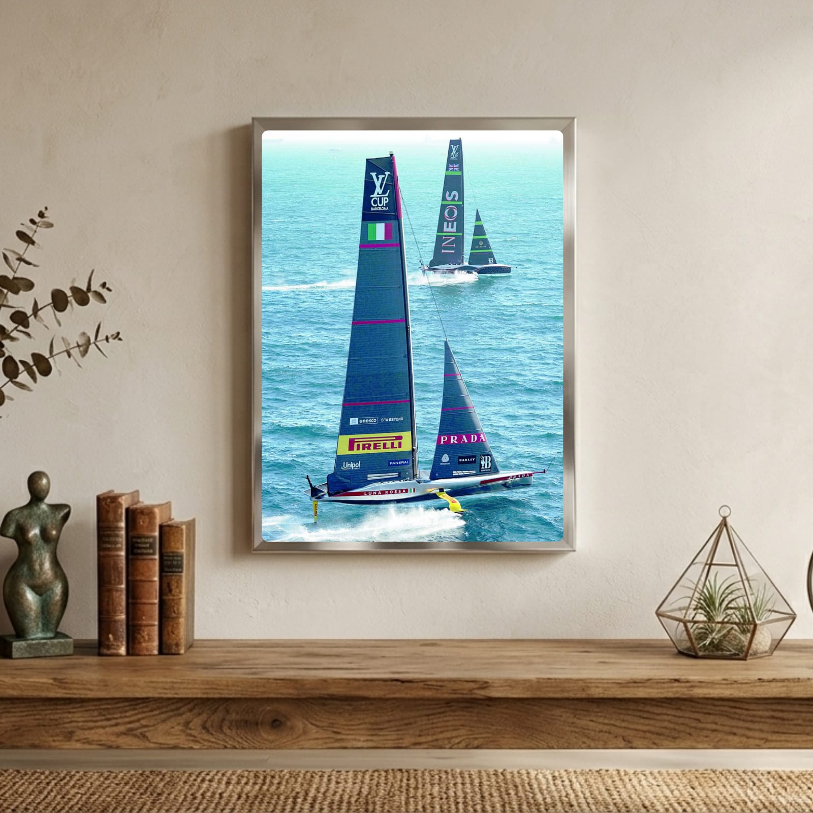 Luxury brand - luna rossa, barca a vela