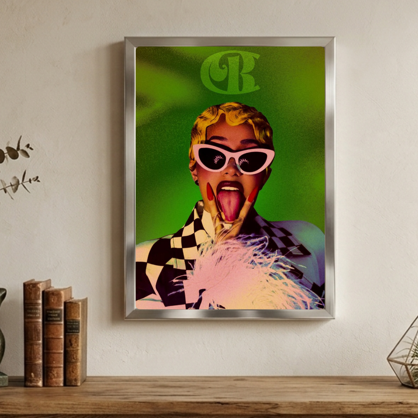 Cardi B Poster with Frame