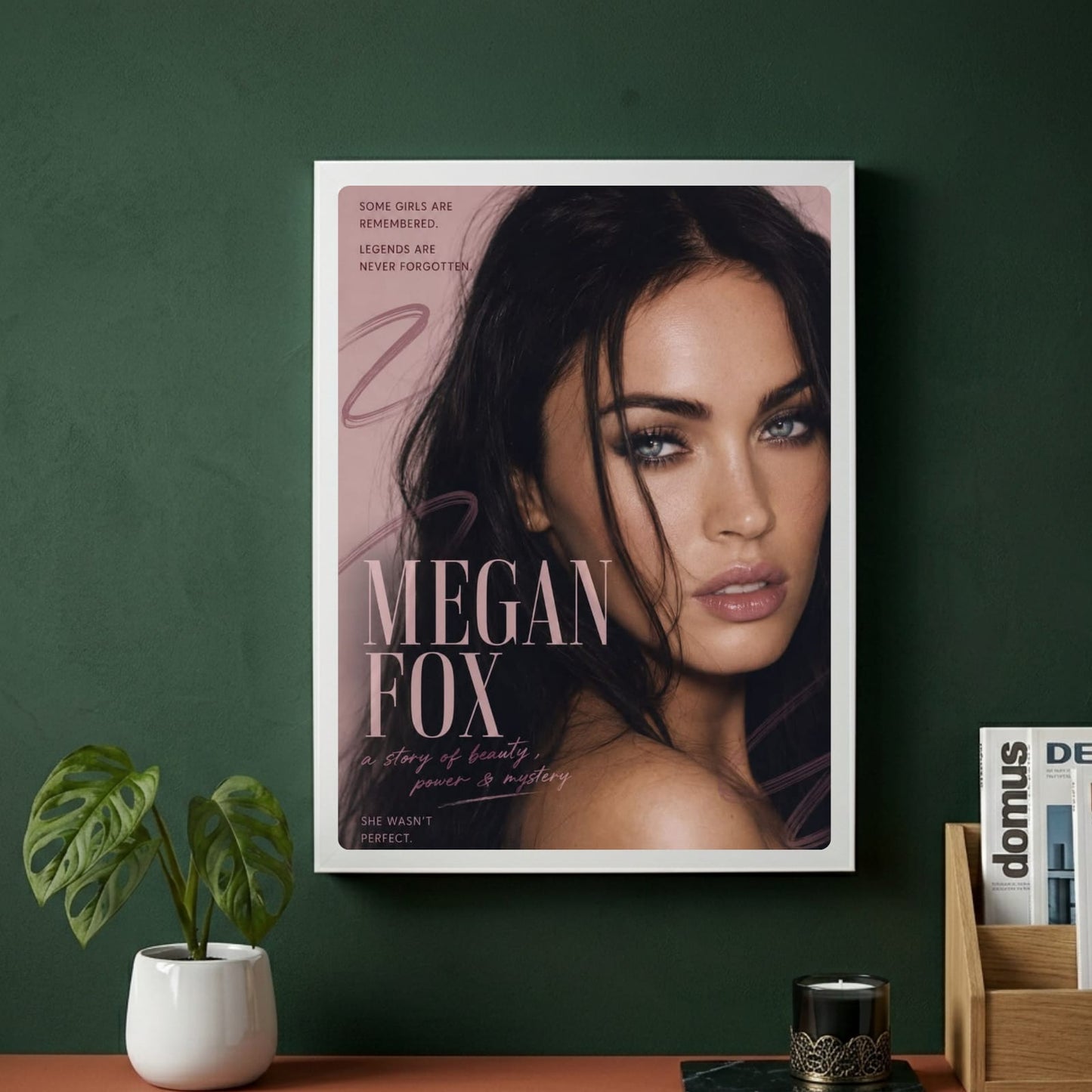 Megan Fox Poster with Frame