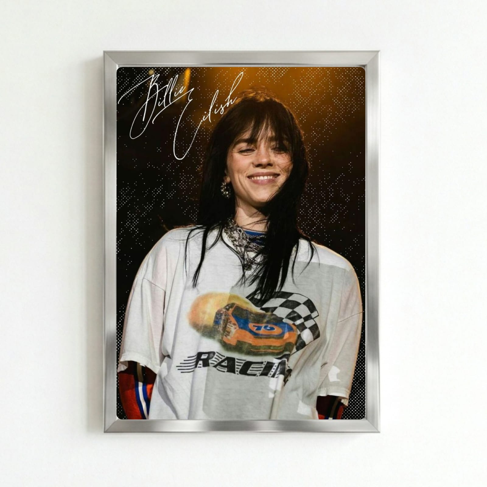 billie eilish - poster autografato