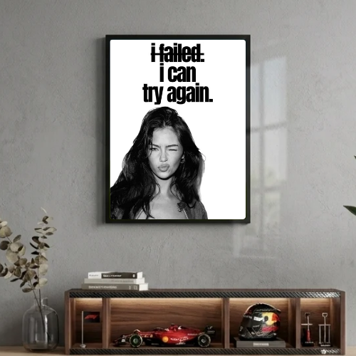 Chic room girl poster