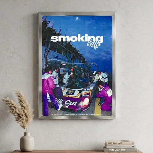 Motor sport smoking kills aesthetics