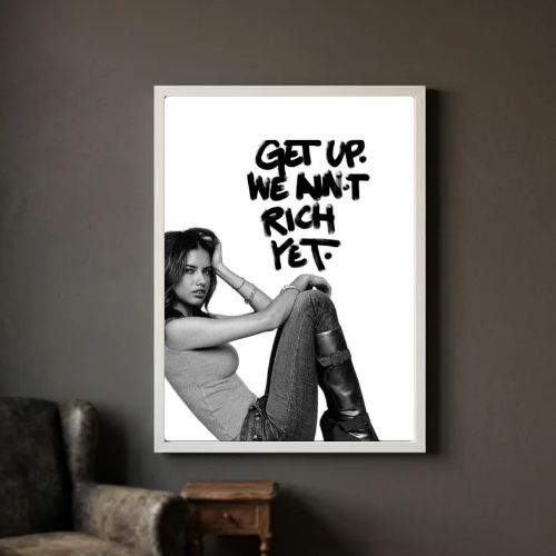 Chic room girl poster