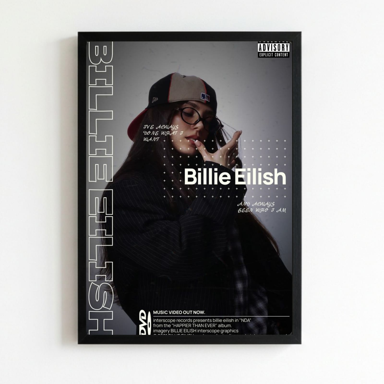 billie eilish - signed poster
