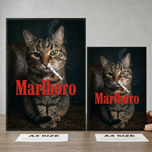 bar and restaurant decoration, Marlboro cat sigarette