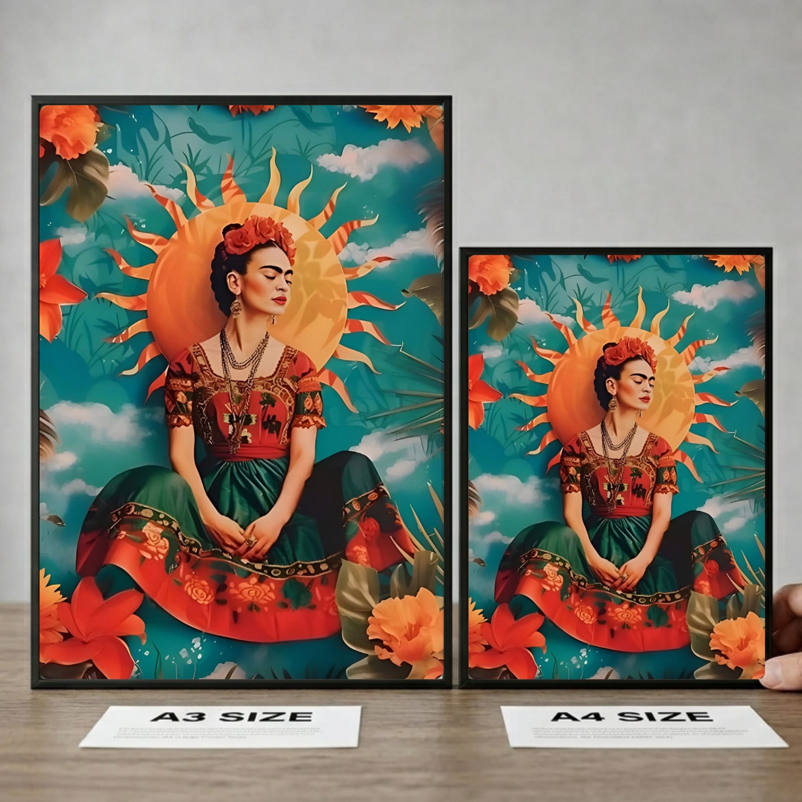 poster cats frida kahlo