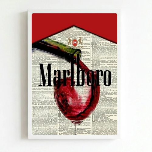 bar and restaurant decoration, Marlboro sigarette