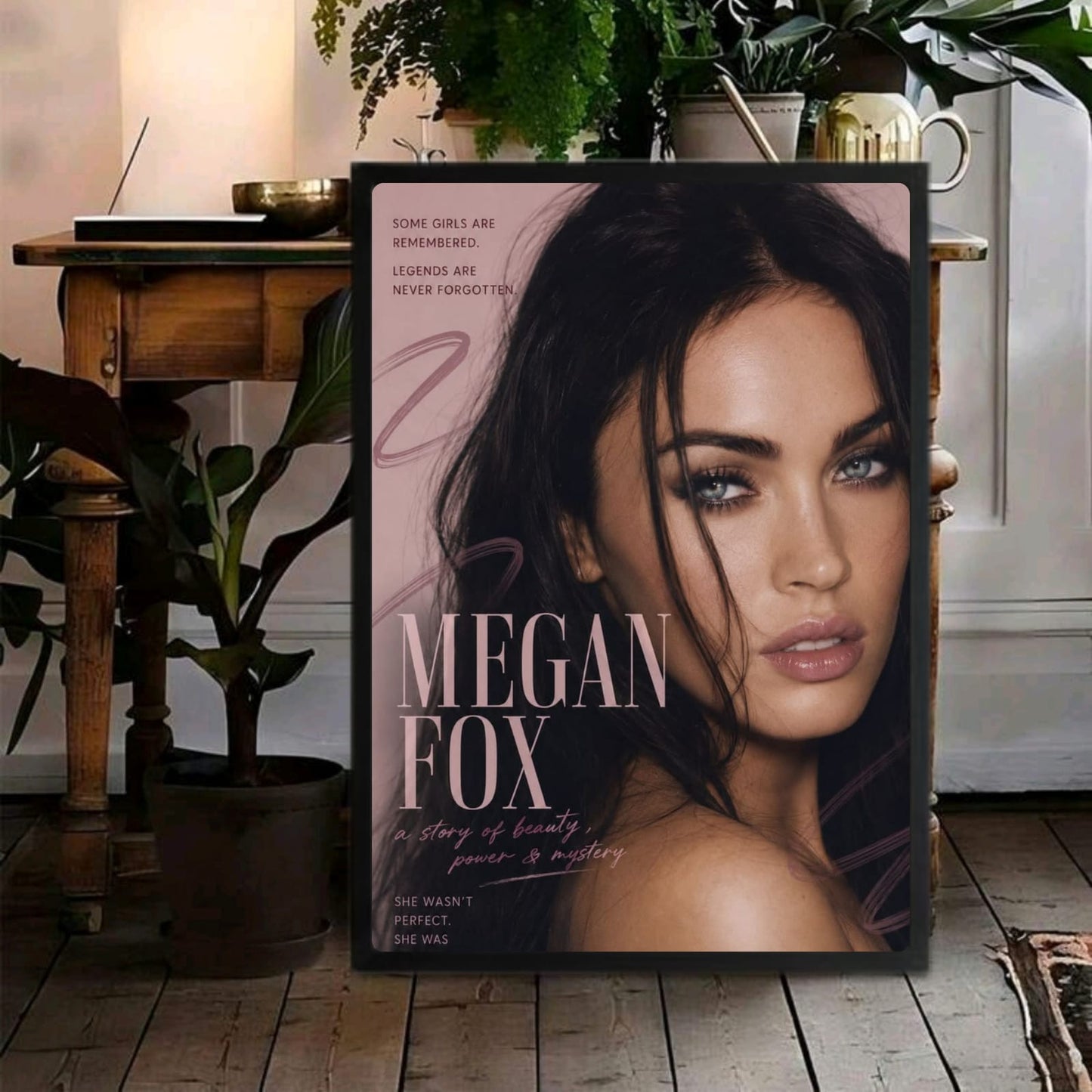Megan Fox Poster with Frame