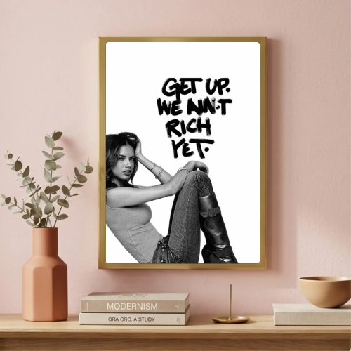 Chic room girl poster