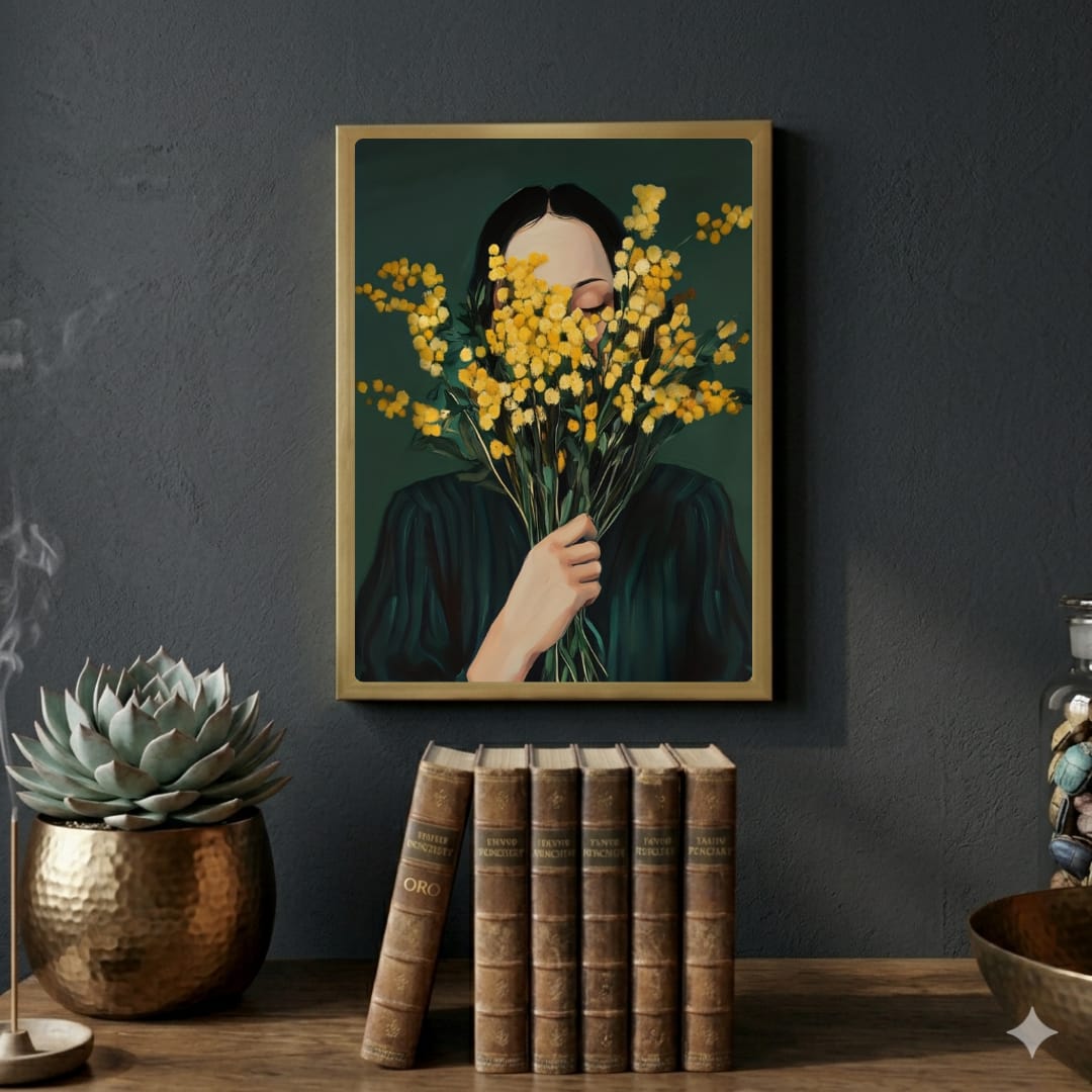 Girl flower house decor