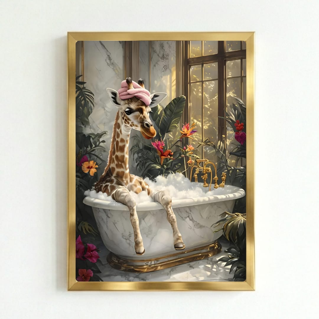 Giraffe house deco bathroom