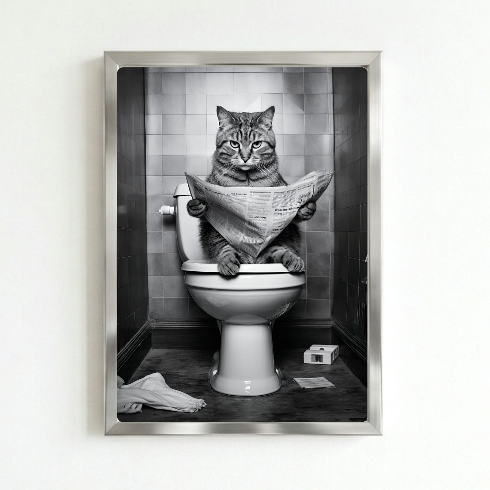 Cat house deco bathroom