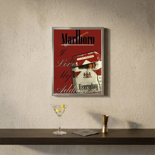 bar and restaurant decoration, Marlboro sigarette