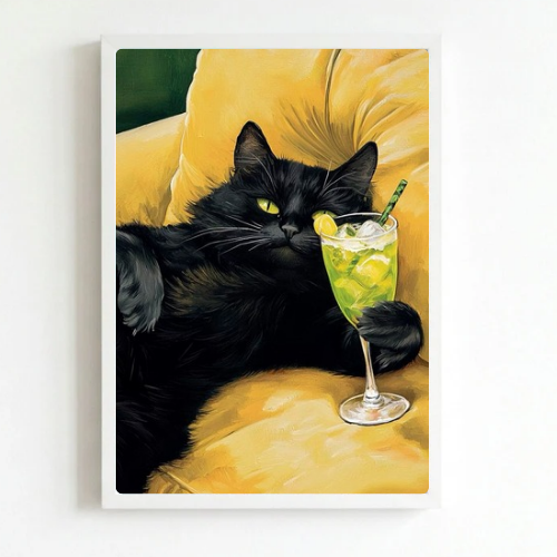 Cat cocktail bar and restaurant decoration