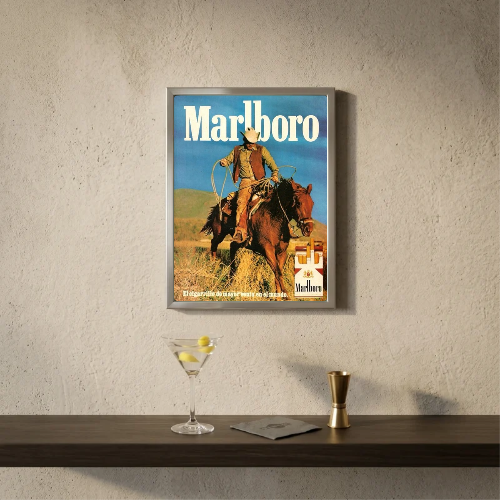bar and restaurant decoration, Marlboro sigarette