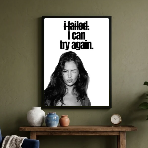 Chic room girl poster